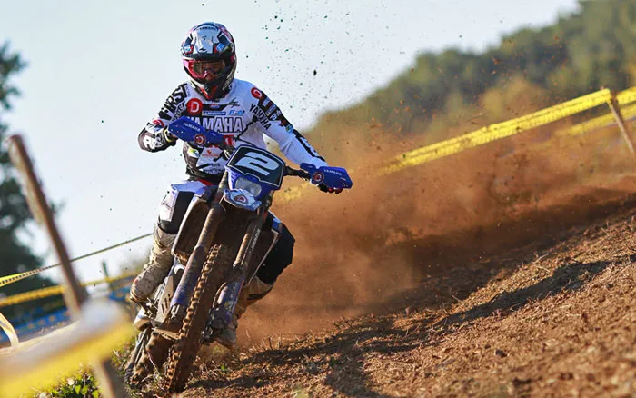 Avec 2 nouvelles victoires, Marc Bourgeois prend le large au général Marc Bourgeois pilote Yamaha enduro 250 WRF