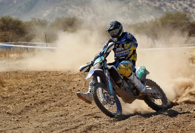 Mathias Bellino a dominé au chrono cette première journée en Junior MAthias Bellino Husaberg
