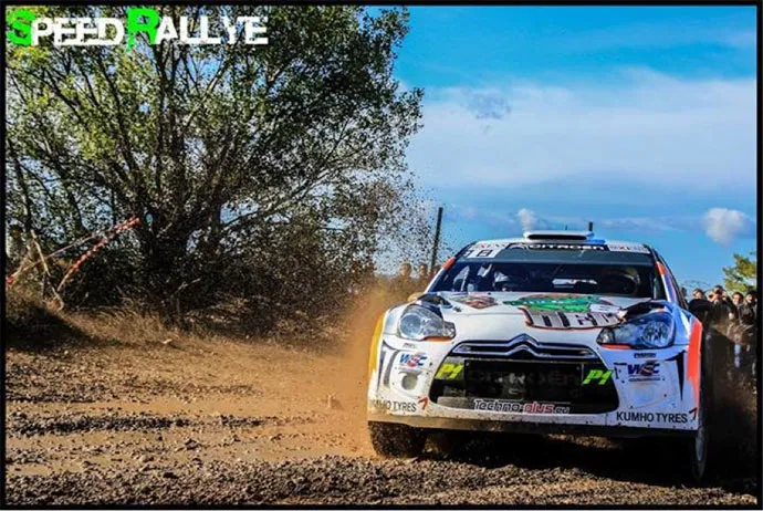 Antoine Méo au volant d'un WRC  citroen DS3 