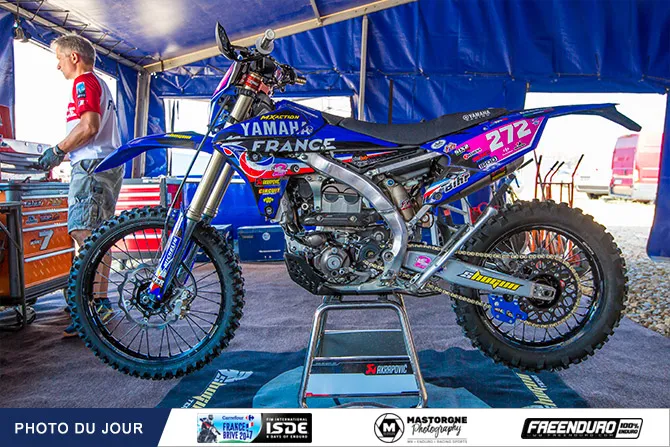 La 250 WRF de Juliette Berez du Team France féminin moto juliette berez SDE 2017