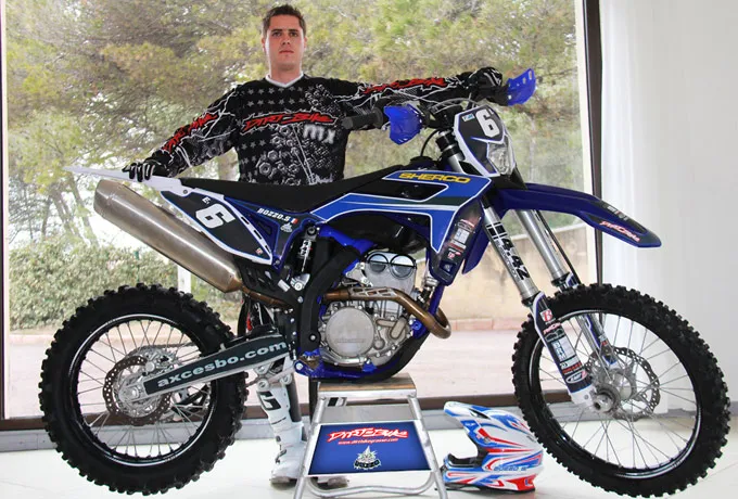 Seb avec ces nouvelles couleurs Seb Bozzo Sherco enduro E1