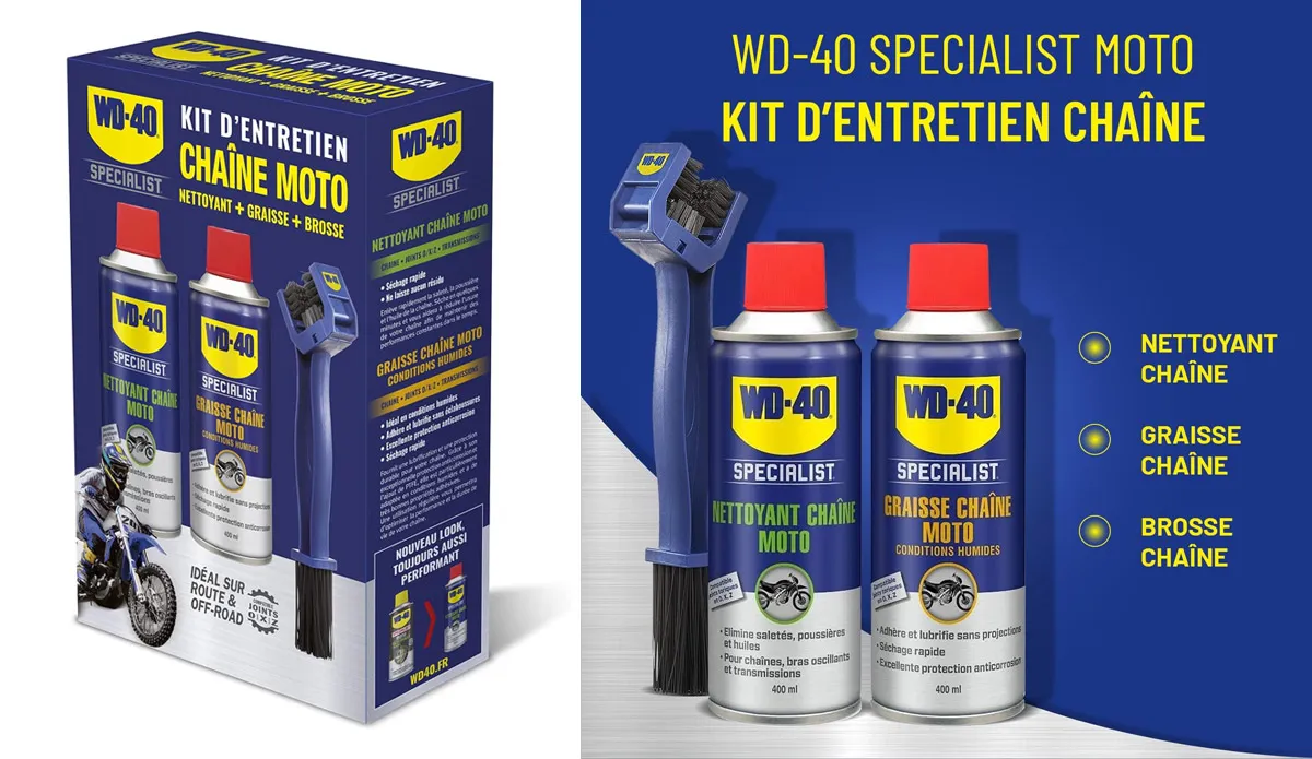 pack WD40 CHAINE moto