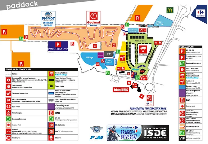 paddock brive la gallardeISDE 2017
