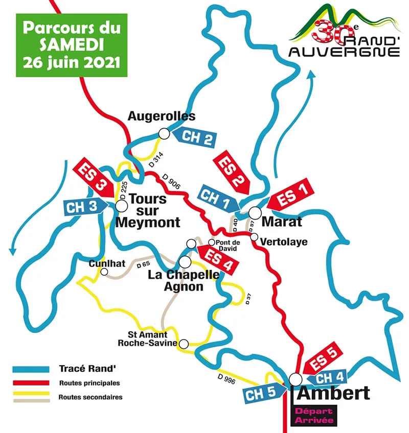 parcours rand auvergne 2021 SAMEDI 2021