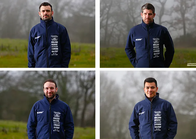 Yannick , Romain , Anthony et Julian pilotes team TO enduro