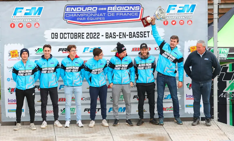 pilotes Auvergne Rhone Alpes enduro des regions 2022