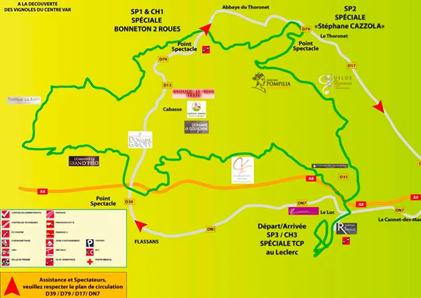 Plan enduro France Le Luc 2020