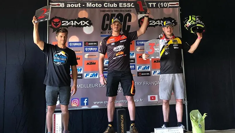Podium finale pilotes Corss country France  Round 3 Essoyes