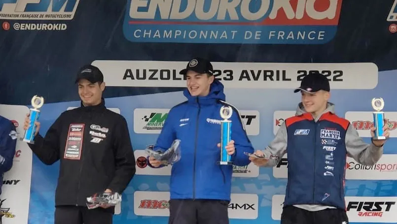 podium ESPOIR enduro KID rd1 2022