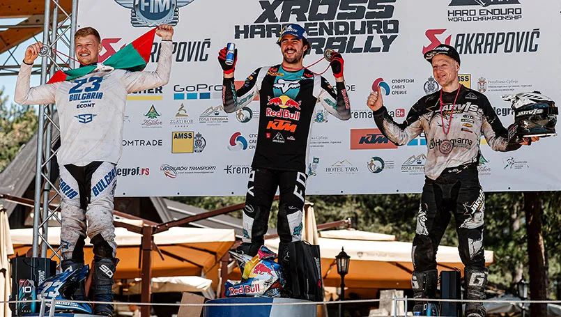 podium Xross Hard Enduro Rally Serbie