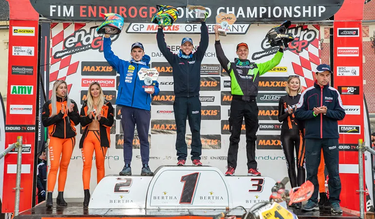 Un premier poduim EGP 100% Britannique podium enduroGP