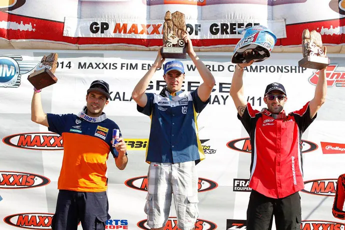 Podium EWC enduro 2 Grèce