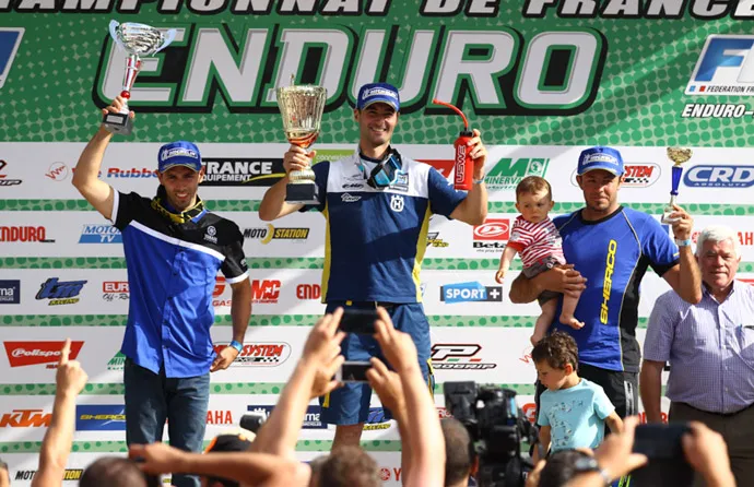 Podium championnat de France d'enduro à Scaer 2014