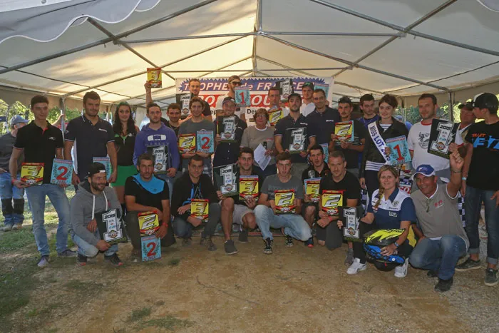 pilotes podum rophée de France de Cross Country moto 2015,