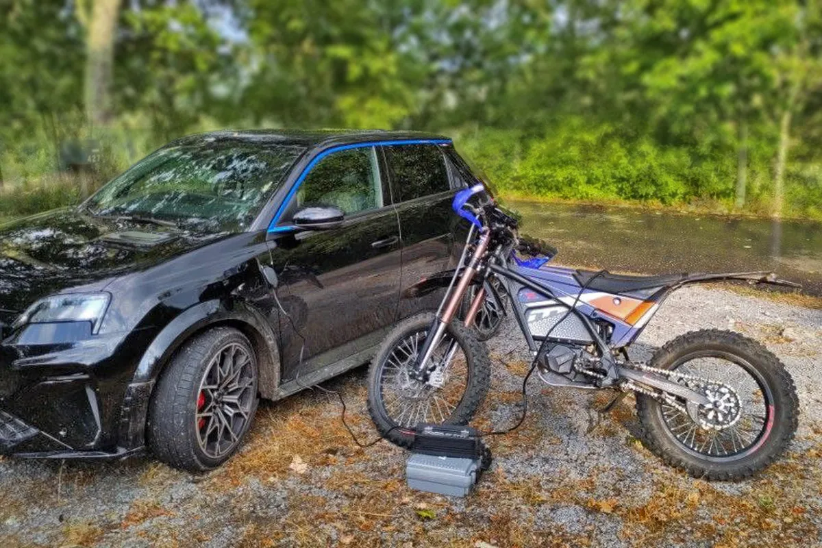 recharge electric motion avec voiture