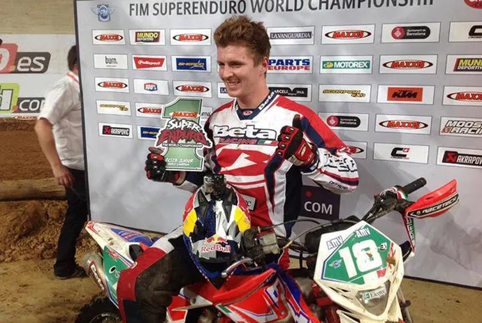 Giacomo REDONDI le pilote Beta nouveau champion du monde Junior SuperEnduro 2014 Giacomo REDONDI chmapion SuperEnduro