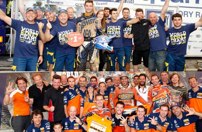 Les Team KTM et Team Husqvarna en Italie