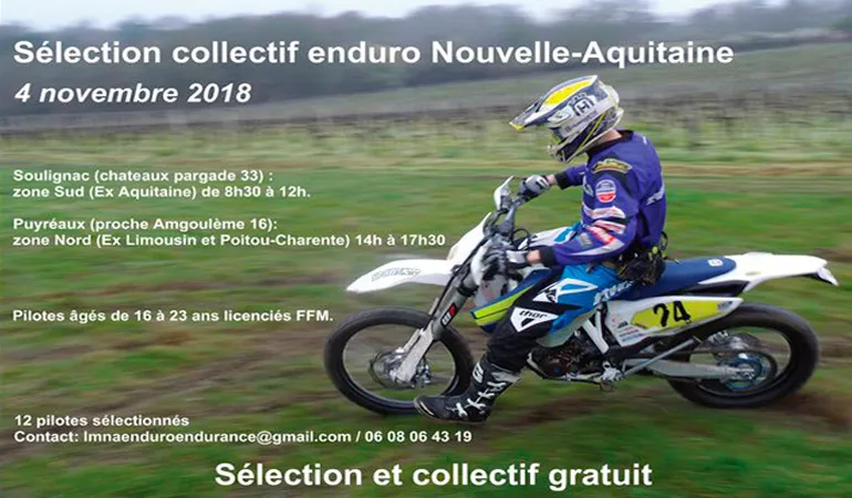 selection pilote enduro aquitaine