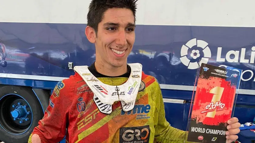 Sergio Navarro le nouvel homme fort de la catégorie Youth 125 sergio navarro enduroGP