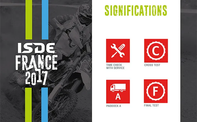 La signalétique des icones sur les cartes et signalisations des ISDE 2017 signalétique paneaux ISDE 2017