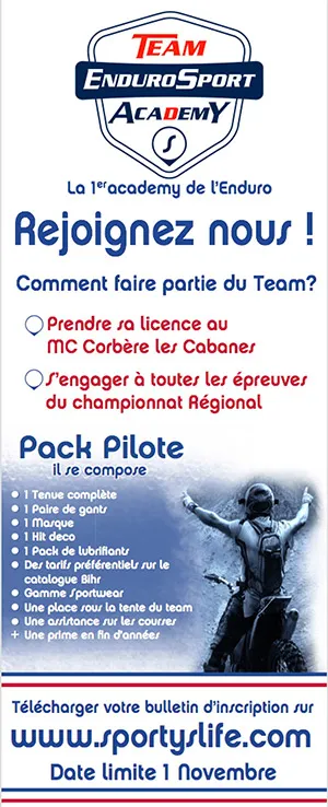 sportyslife recrute pilotes enduro