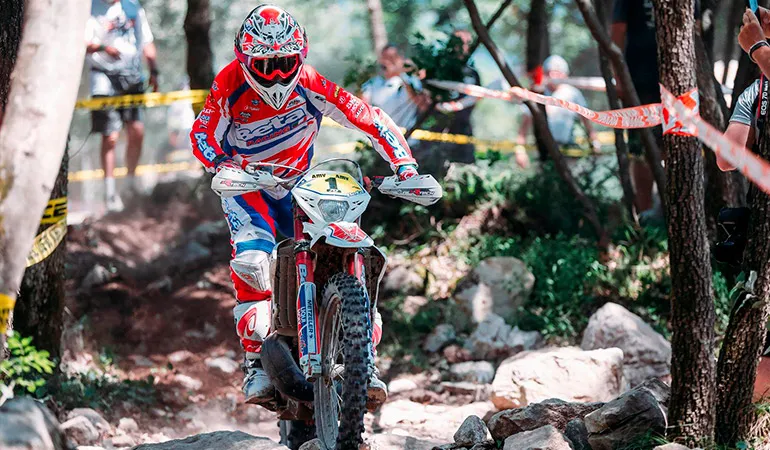 Steve Holcomde dans l'EnduroTest steve holcombe enduroGP trentino J1