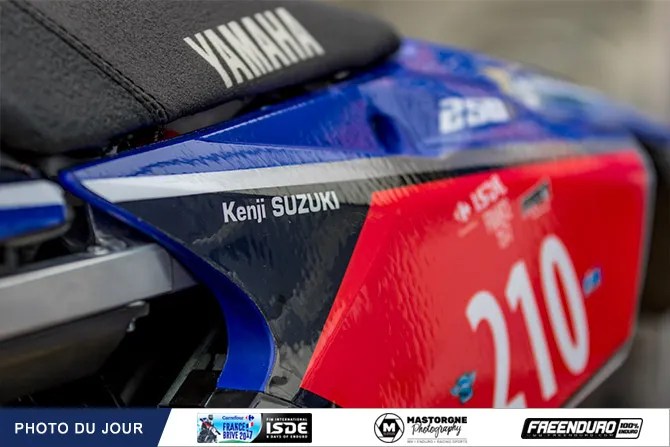 Le moto du pilote Japonnais Kenji Suzuki suzuki japon rider iSDE 2017