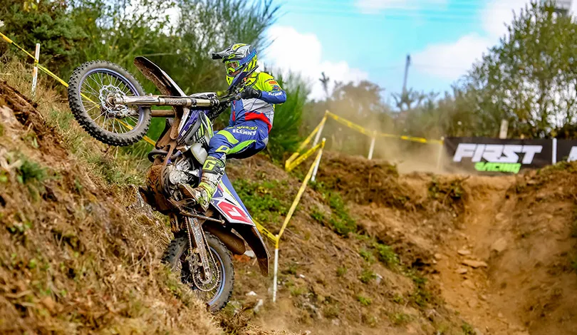 Théo Espinasse second du E2 theo espinasse enduro france Merzer 2019 J1