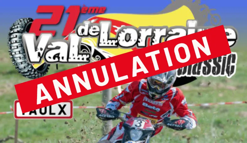 Annulation de la Val de Lorraine 2021 