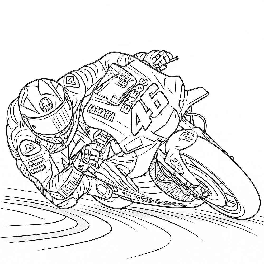 coloriage Yamaha R1