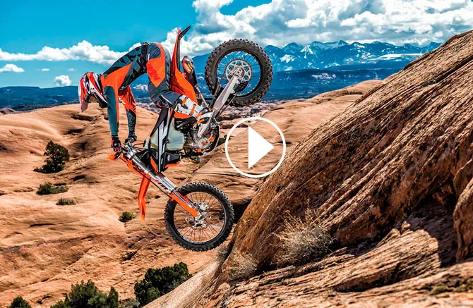 video moto KTM  exc enduro 2017