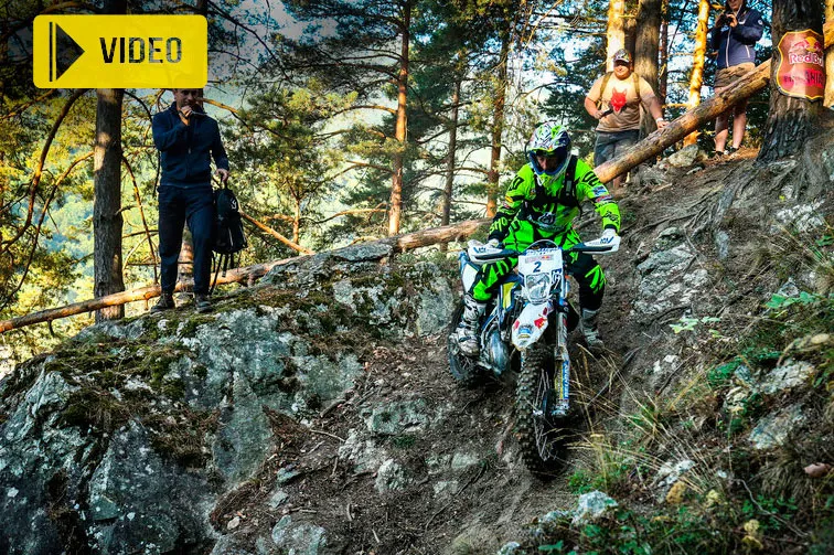 Graham Jarvis pilote spécialiste franchisssement moto hard 