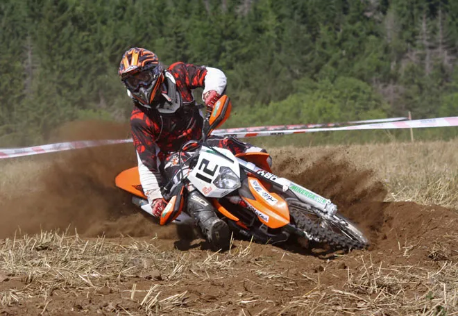 Pilote 125 KTM enduro Jeremy Vielzeuf