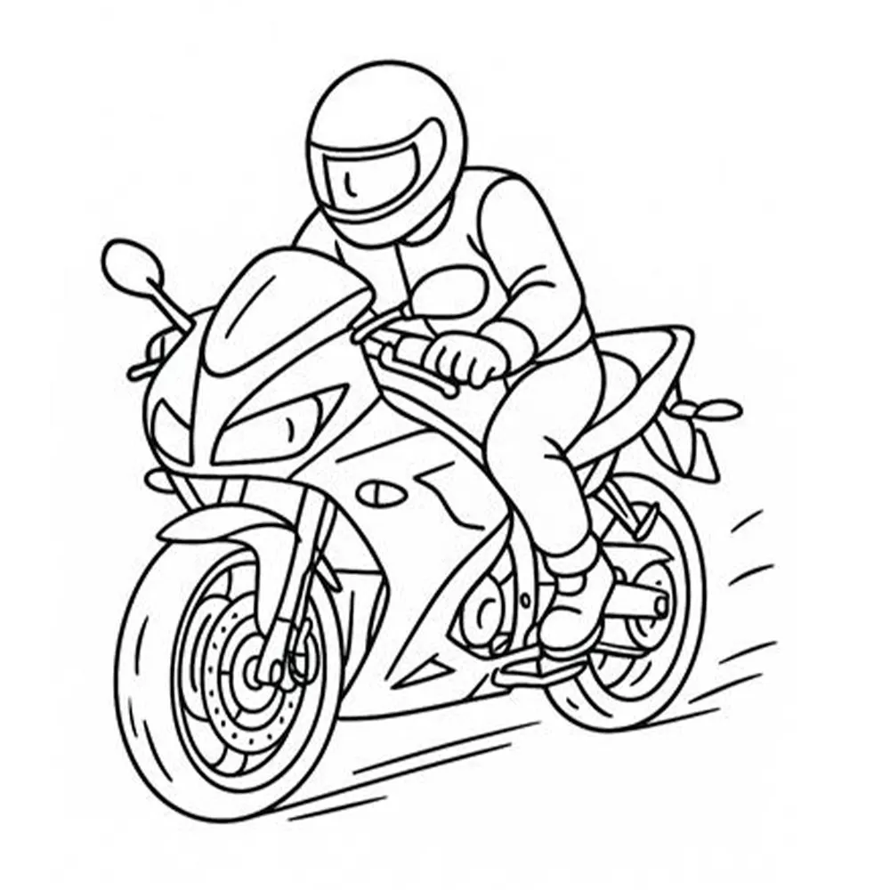 coloriage Yamaha R1